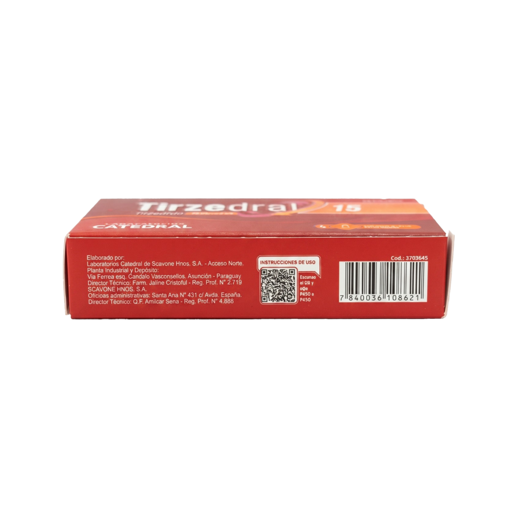 Tirzedral 4 Ampolas 15mg_0,5ml